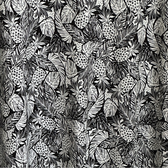 NWT J Jill Wearever Collection Womens Midi Dress Size XL Pineapples Vacation - Picture 2 of 11